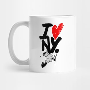 I Heart New York Graffiti Mug